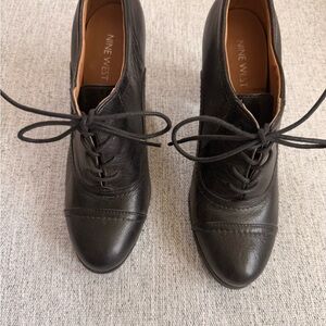 Nine West Black Lace Up Boots